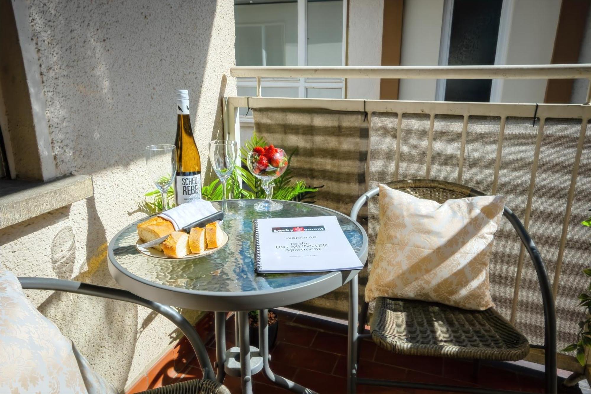 The Big Muenster Fuer Bis Zu 12, Whirlpool, Sauna, Zentral, Tischfussball, Balkon, Gasgrill Ulm Exterior foto